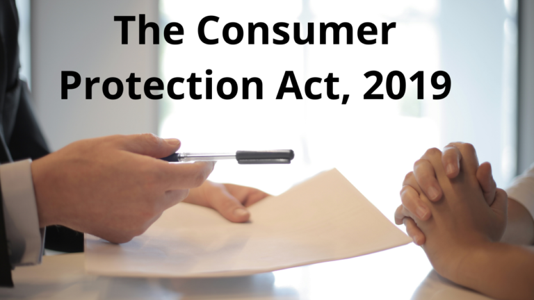 CONSUMER PROTECTION ACT, 2019- Important Update Must Read