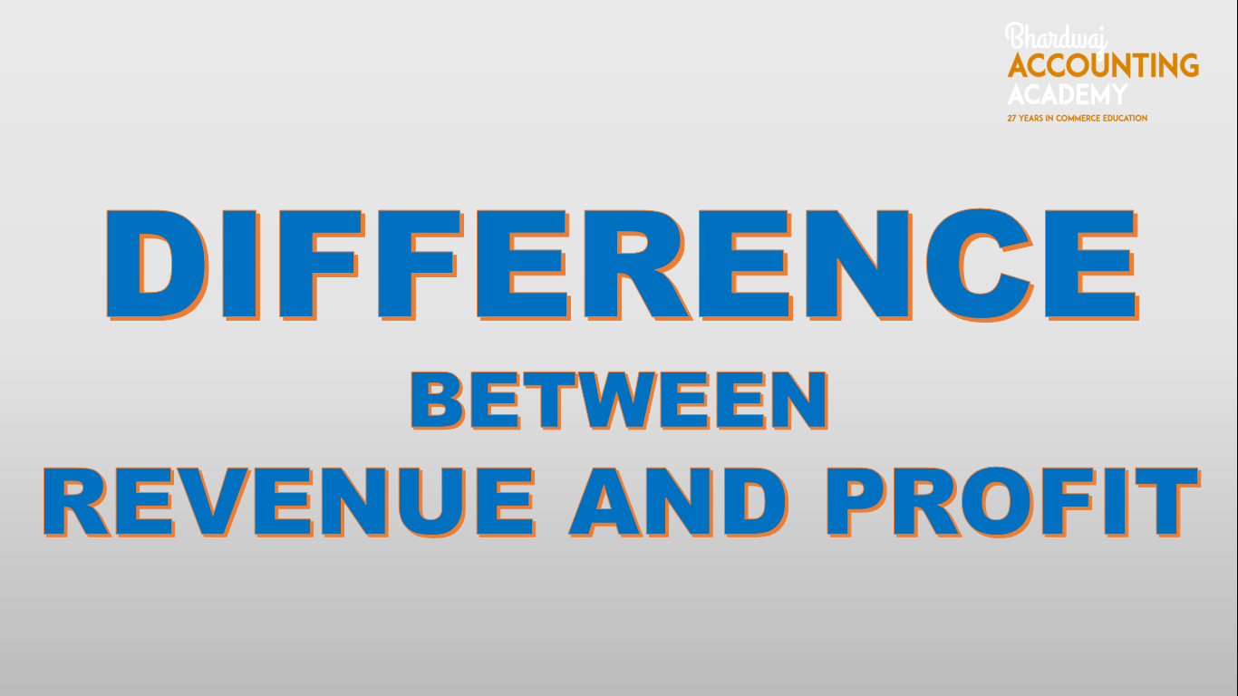 what is the difference between profit and revenue