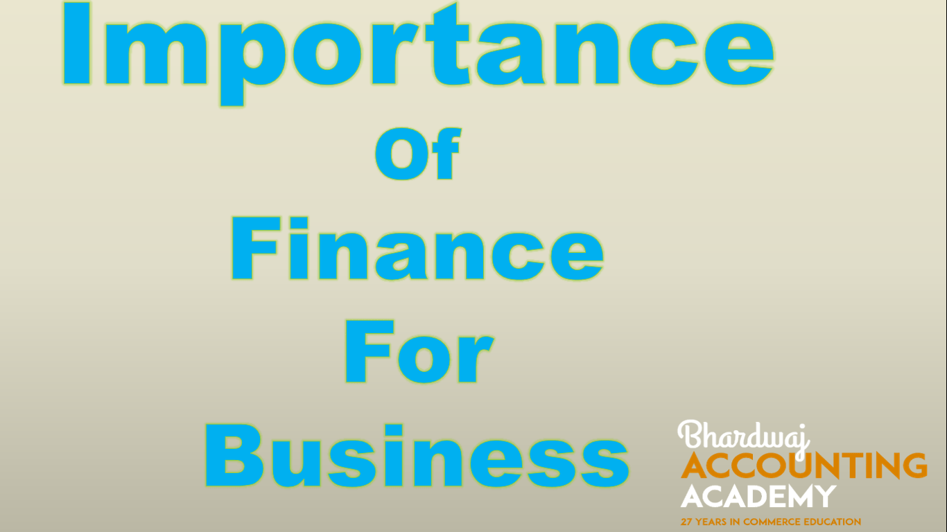 Importance Of Finance For Business