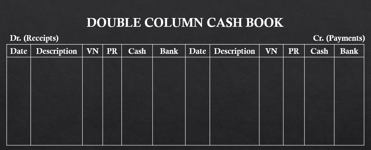 double column cash book