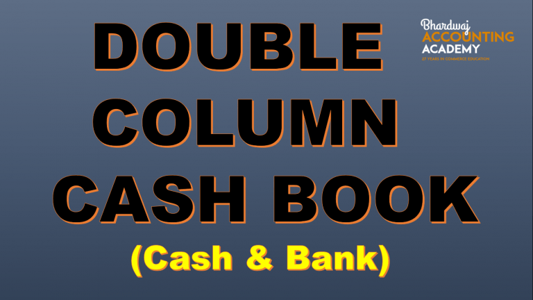 Two Column Cash Book Example Questions