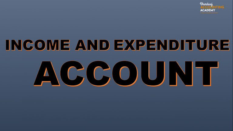 Income and Expenditure Account