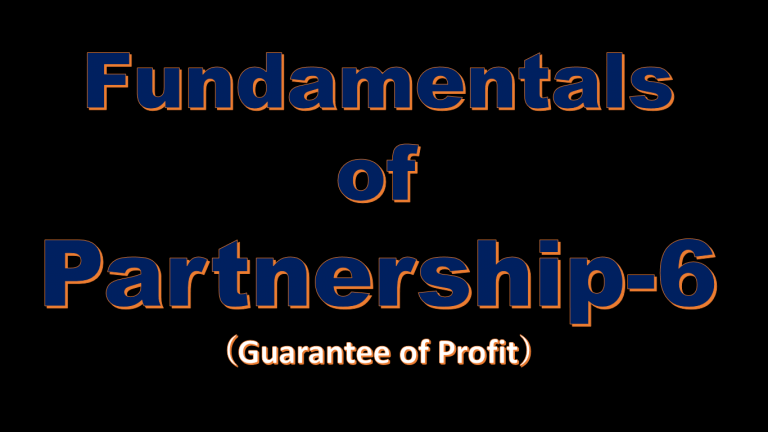 Important questions of fundamentals of partnership-6