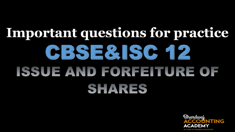 Important questions for practice CBSE and ISC 12